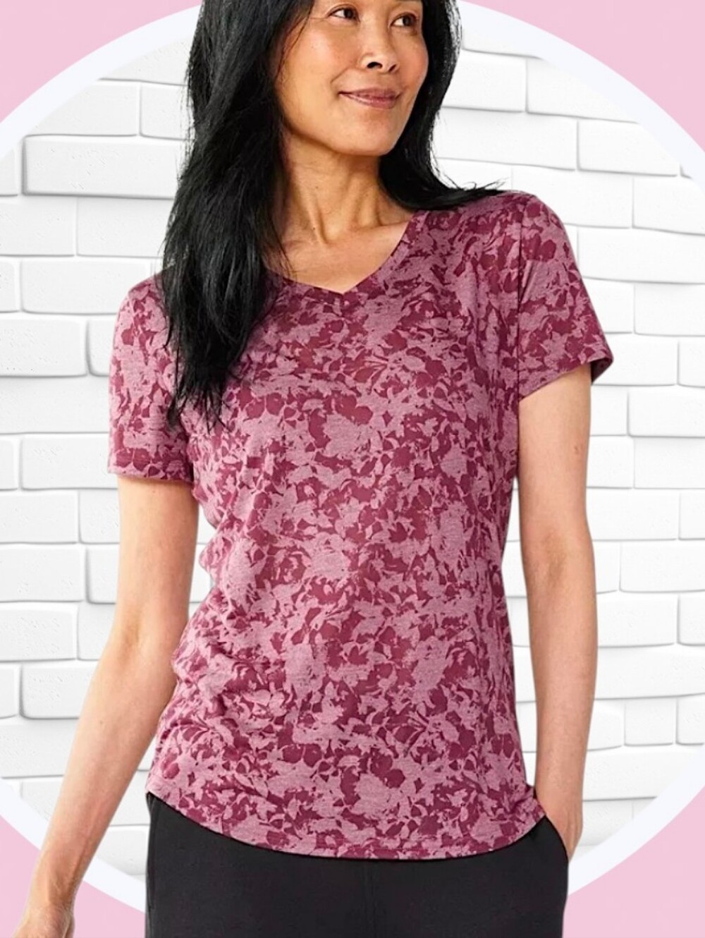 New Core Raglan Athletic Burnout Semi Sheer Short Sleeve Tee Shirt Shirttail Hem